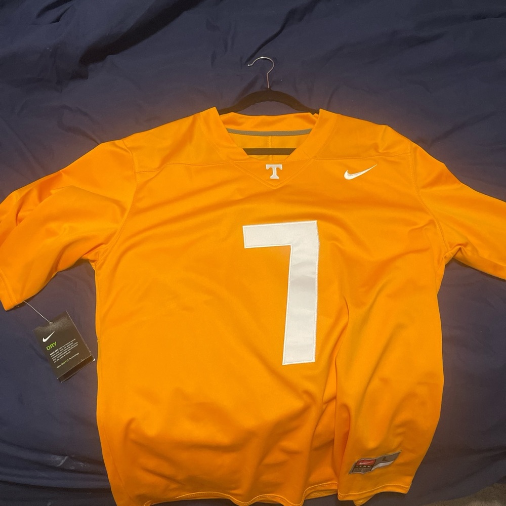 Tennessee vols football jersey #7 Joe Milton home jersey.